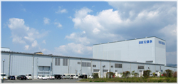 東南東方向から見た工場